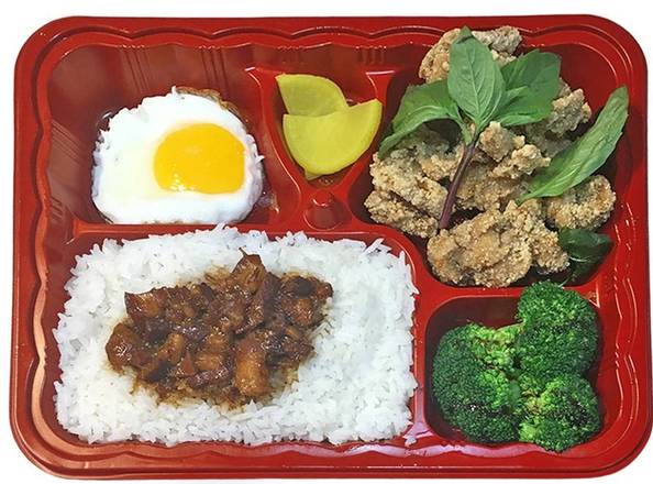 Salty peppery chicken Bento 鹽酥雞便當